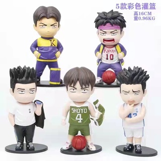 Mega Toys โมเดล ฟิกเกอร์ สลัมดั๊ง slam dunk  เซ็ต 5 ตัว สูง 16 ซม.