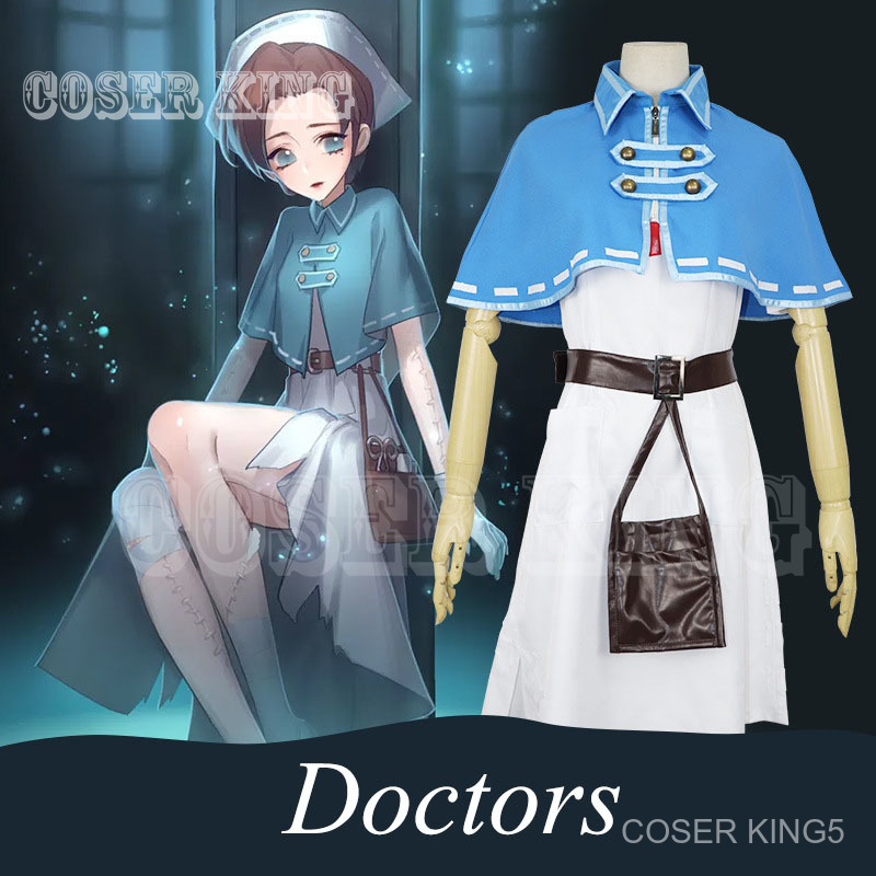 COSER KING identity V ชุด ชุดเด็ก Cosplay Game ชุดคอสเพลย์ Doctor Emily Dyer naib เครื่องแต่งกายฮาโลวีนเครื่องแต่งกายผู้