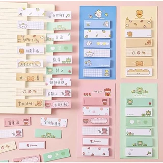 [เลือกสีได้] กระดาษโน๊ต น่ารัก กระดาษโน้ต สวยๆ คั่นหนังสือ สมุดบันทึก เครื่องเขียน อุปกรณ์การเรียน diy ตกแต่ง