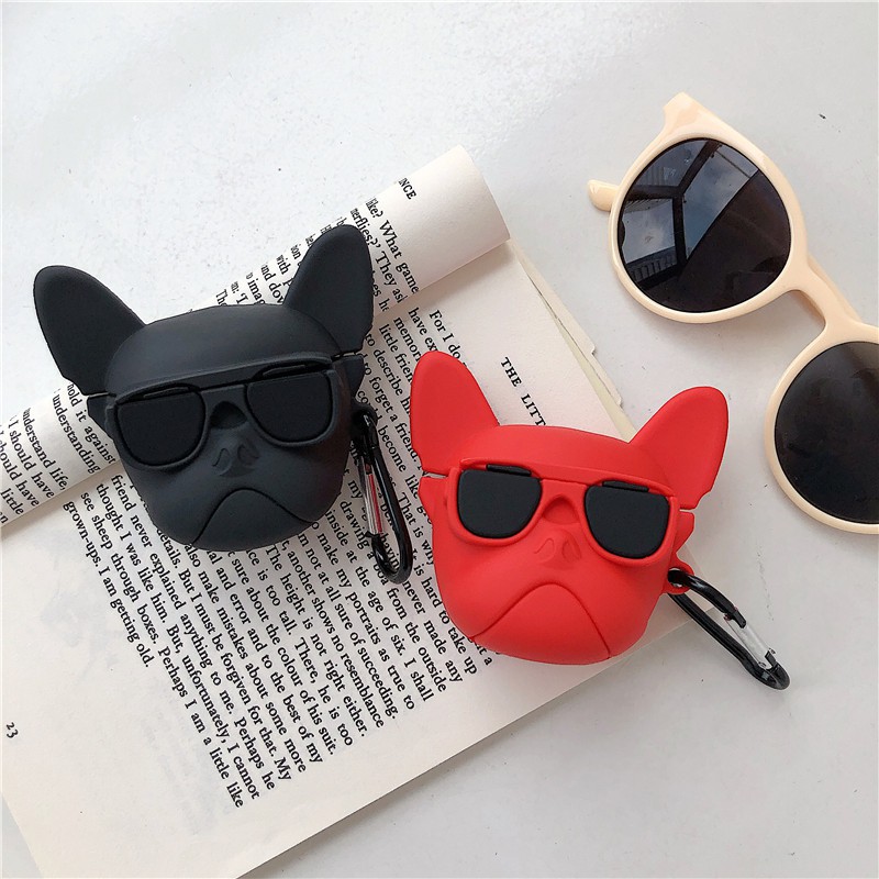 เคส airpods 4 แฟชั่น Aerobull bulldog สําหรับ airpods 1 2 3 pro 2 ชุดหูฟังบลูทูธไร้สายฝาครอบซิลิโคนอ่อนนุ่ม