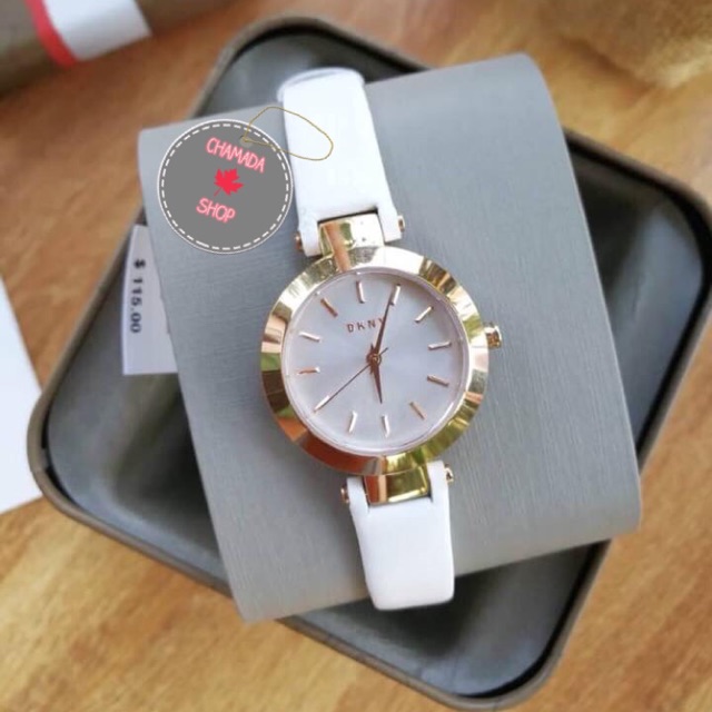 🍃DKNY Stanhope White Dial Ladies Casual Watch