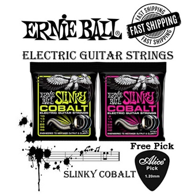 ERNIE BALL COBALT ELECTRIC GUITAR STRINGS 2723 SUPER SLINKY 9-42 -2721 REGULAR SLINKY 10-46