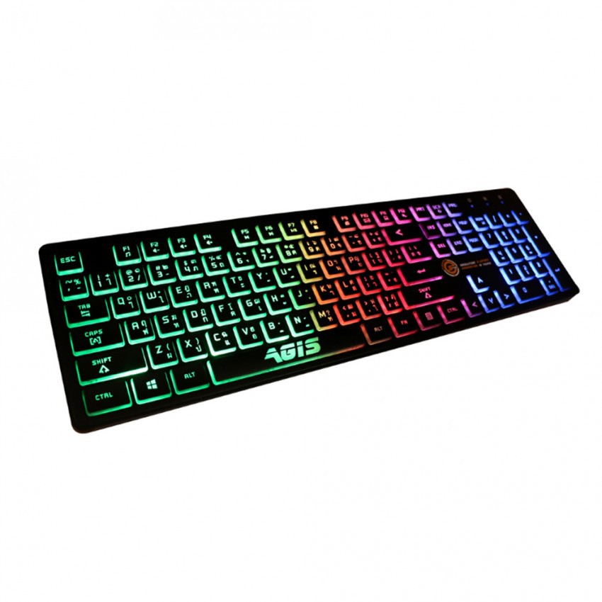 Neolution E-Sport AGIS Gaming Keyboard คีย์บอร์ดเกมมิ่ง - สีดำ
