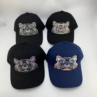 KENZO KAMPUS TIGER MOTIF COTTON BASEBALL CAP หมวกแก๊ป แบรนด์เคนโซ่ ผ้าคอตตอน ปักหัวเสือ