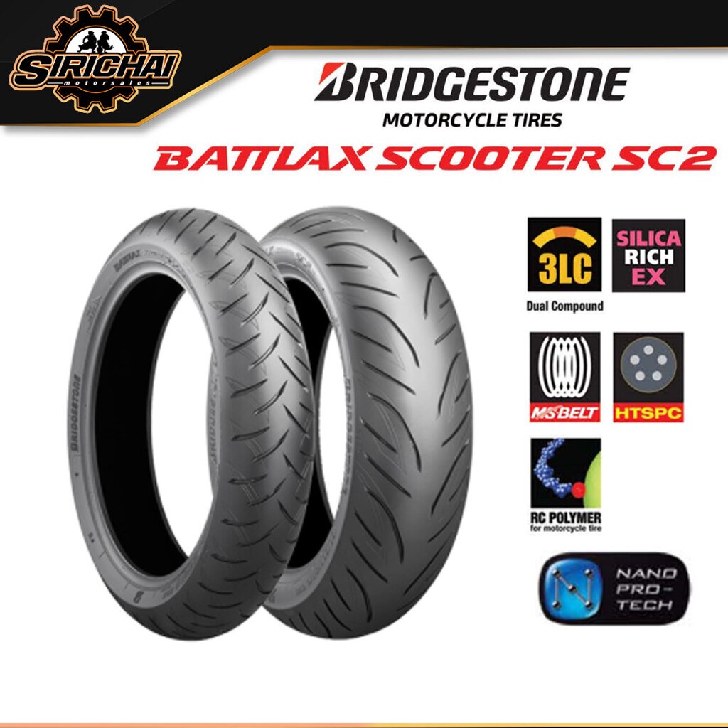 ฺBridgestone SC2 ยาง สำหรับ Yamaha T-Max / BATTLAX SCOOTER SC2