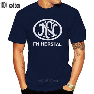 ใหม่ เสื้อยืดลําลอง แขนสั้น พิมพ์ลาย Fn Herstal Firearms สีดํา คุณภาพสูง สําหรับผู้ชาย