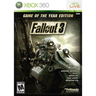 แผ่น XBOX 360 : Fallout 3 Game of The Year Edition ( มี 2 แผ่น) ใช้กับเครื่องที่แปลงระบบ /JTAG/RGH