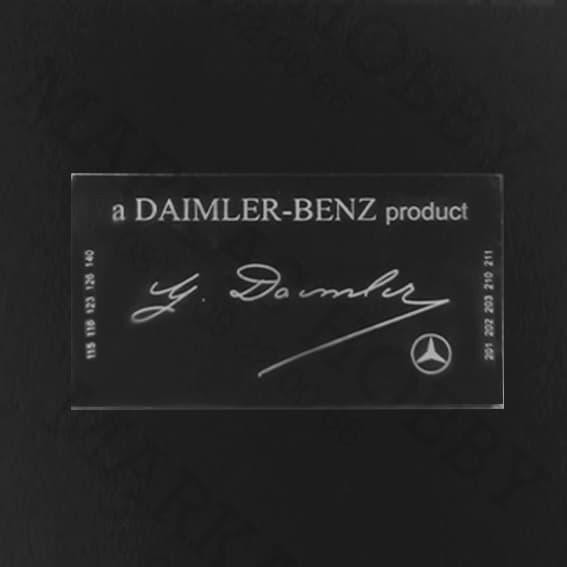 Mercedes Daimler Benz Quality Control สติ๊กเกอร์สีขาวใส / สติ๊กเกอร์