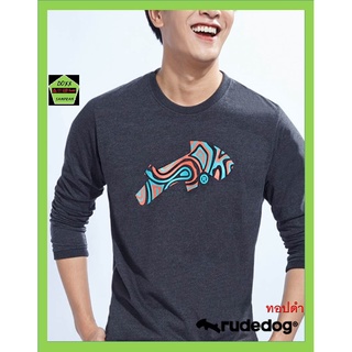 Rudedog เสื้อแขนยาว ชาย หญิง รุ่น Lava สีทอปดำ