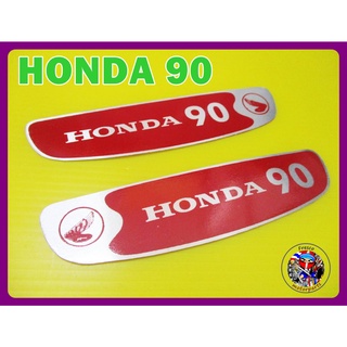 เพจข้างถัง HONDA 90 C90 CM90 CM91 CT90 Gas Tank Sticker Emblem Decal aluminium