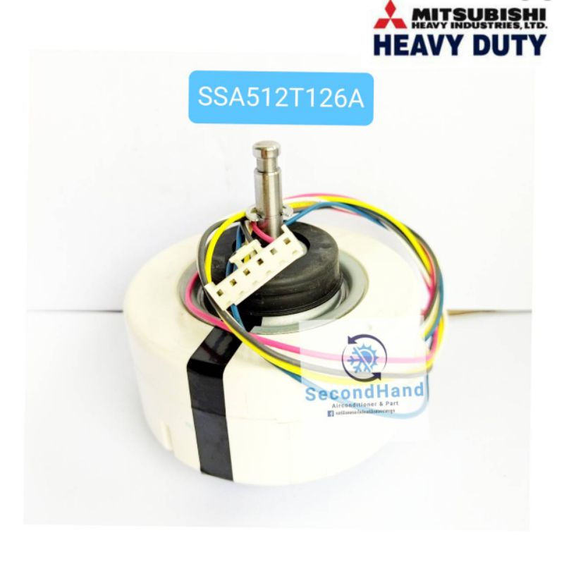 มอเตอร์พัดลมคอยล์เย็นแอร์ Mitsubishi heavy duty/ SSA512T126A (SIC-41CVJ-D842-2)***อะไหล่แท้  มือสอง