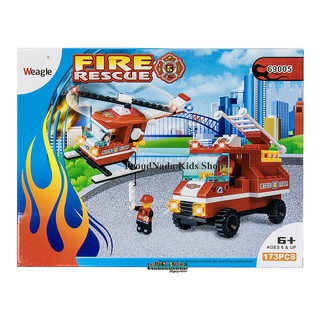 ชุดตัวต่อเลโก้กู้ภัยดับเพลิง Weagle FIRE RESCUE 69005