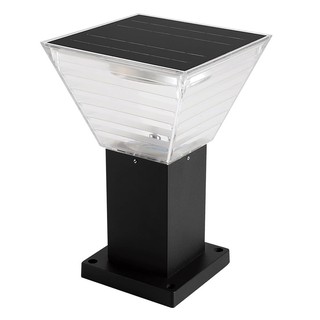 ไฟหัวเสา ไฟหัวเสา SOLAR EVE 589230 5 วัตต์ สีดำ โคมไฟภายนอก โคมไฟ หลอดไฟ SOLAR POST-MOUNTED LAMP EVE 589230 5W BLACK