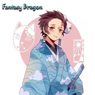 [Fantasy Dragon Store] Anime Demon Slayer Kimetsu no Yaiba Urokodaki Sakonji Cosplay คอสเพลย์ Kamado Tanjiro ผู้ชาย คอสเ