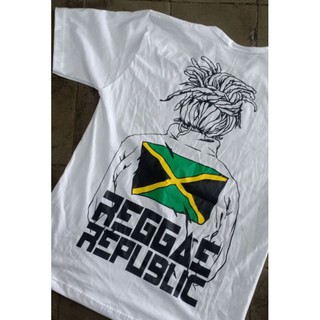 เสื้อเชิ้ต Jamaica reggae republic สไตล์ดั้งเดิม