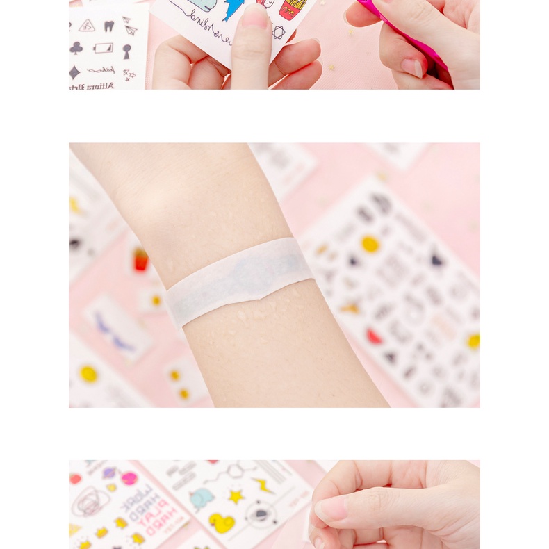 INEXSHOP - สติ๊กเกอร์แทททูแบบมินิมอล สติ๊กเกอร์แทททู แทททูน่ารัก แผ่นแปะแทททู แทททูมินิมอล sticker tattoo 30 ชิ้น