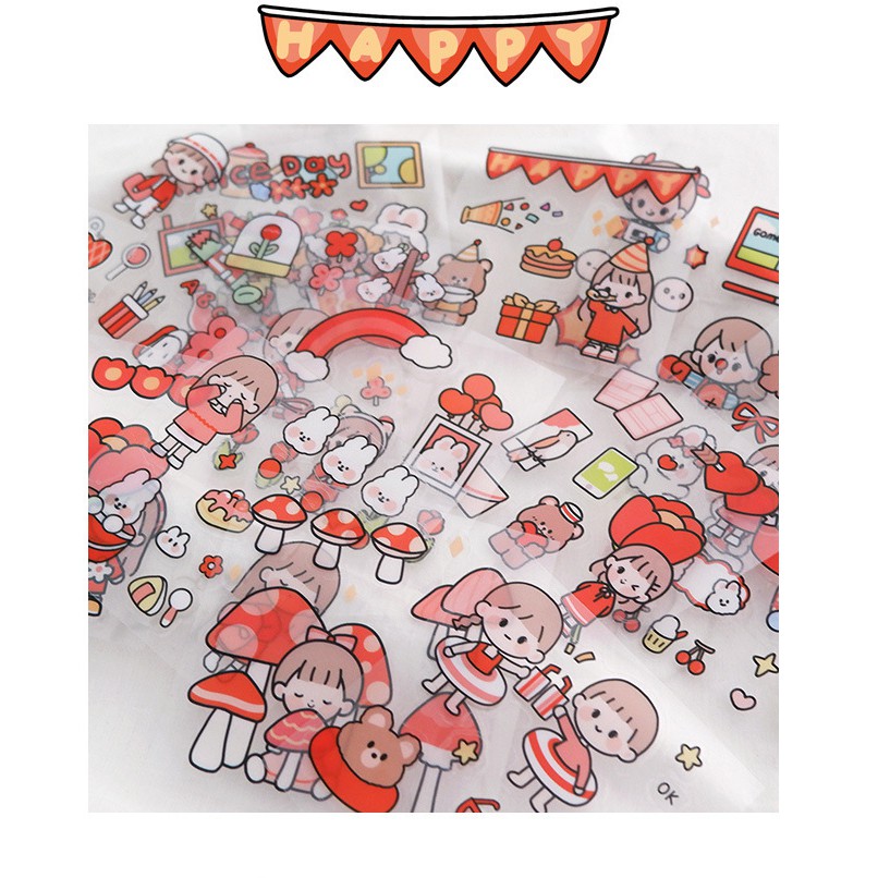 สติ๊กเกอร์น่ารัก (20แผ่น)สติ๊กเกอร์สําหรับติดตกแต่งโทรศัพท์ไอแพดมือถือ DIY Sticker สติ๊กเกอร์และงานฝีมือ บัญชีมือ ราคา ถูกที่สุด ดีลบีเคเค แกลเลอรีภาพที่ 9