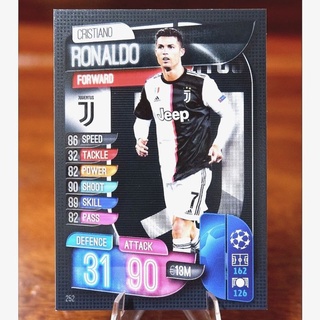 การ์ด​ Match Attax UEFA Champions League 2019/20 ชุด Base card (Run No.197-252)