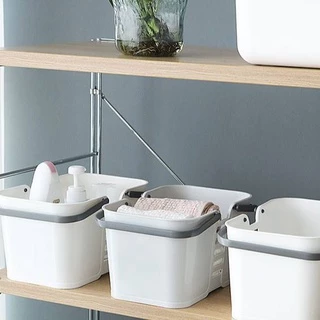🗑🛀 ตะกร้าหิ้ว อาบน้ำ อเนกประสงค์ พกพาสะดวก #O-0008