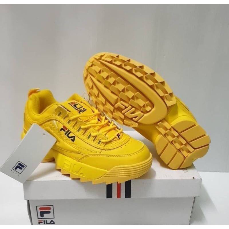 sun yellow fila disruptor ii