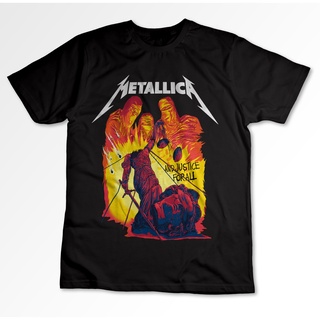 เสื้อยืด พิมพ์ลาย Metallica HELL BAND