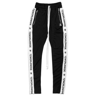 TZ worldwide TZWORLDWIDE TRACK PANTS - BLACK