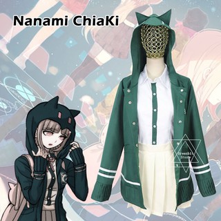 ชุดคอสเพลย์การ์ตูนญี่ปุ่นสําหรับผู้หญิง Danganronpa: Trigger Happy Havoc Monokuma Nanami ChiaKi