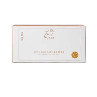 Sis’s skin care cotton สำลีออร์แกนิค 1 กล่อง บรรจุ 60 แผ่น