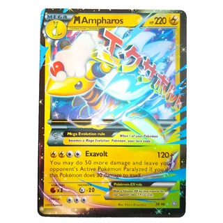 Ampharos Mega EX 28/98 เดนริว Pokemon Card Vivid Series ภาษาอังกฤษ