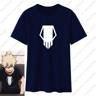 ใหม่ เสื้อยืดแขนสั้น ผ้าฝ้าย 100% พิมพ์ลายการ์ตูน My Hero Academia bakugou katsuki คอสเพลย์ Boku No Hero สําหรับผู้ชาย ค