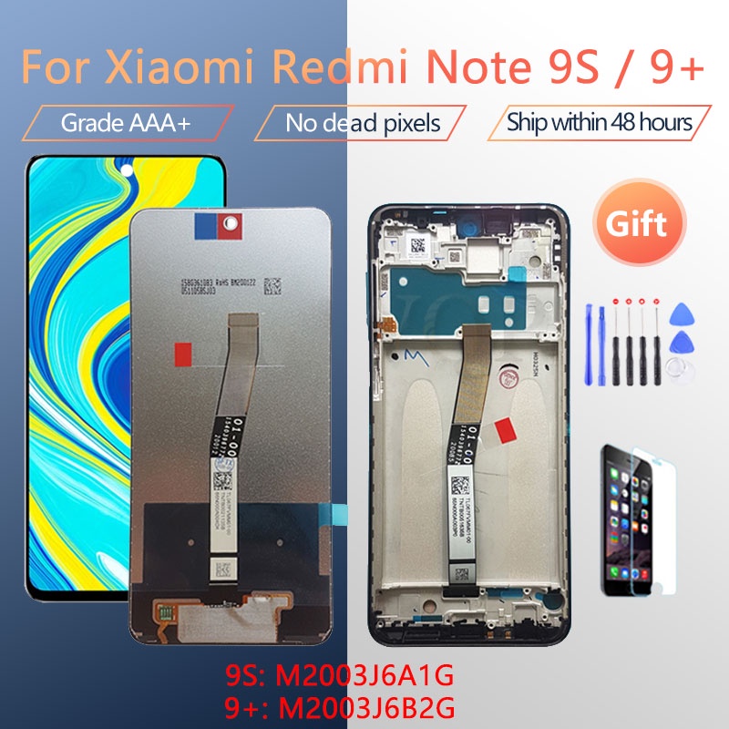 จอแสดงผลสําหรับ Xiaomi Redmi หมายเหตุ 9S LCD 10 หน้าจอสัมผัสสําหรับ Redmi หมายเหตุ 9S 9 Pro/Max M200