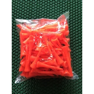 Tee ทีมาร์คพลาสติกราคาส่ง (แพคละ 100 ชิ้น) ทีตั้งลูกกอล์ฟ มีหลายขนาด