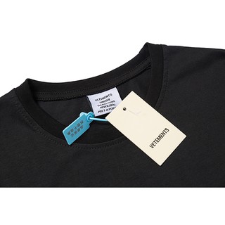 Vetements STAFF 3M reflective letter printed cotton casual short-sleeved T-shirt lOlh