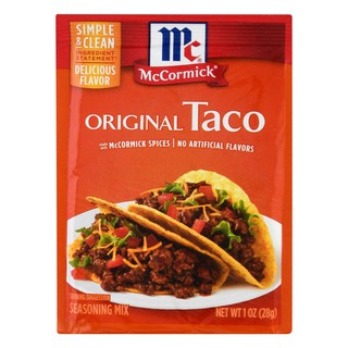 แม็คคอร์มิค ผงสำหรับทำทาโก้ 28 กรัม McCormick Original Taco 28 g.