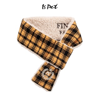 ISPET PLAID PLUSH SCARF YELLOW