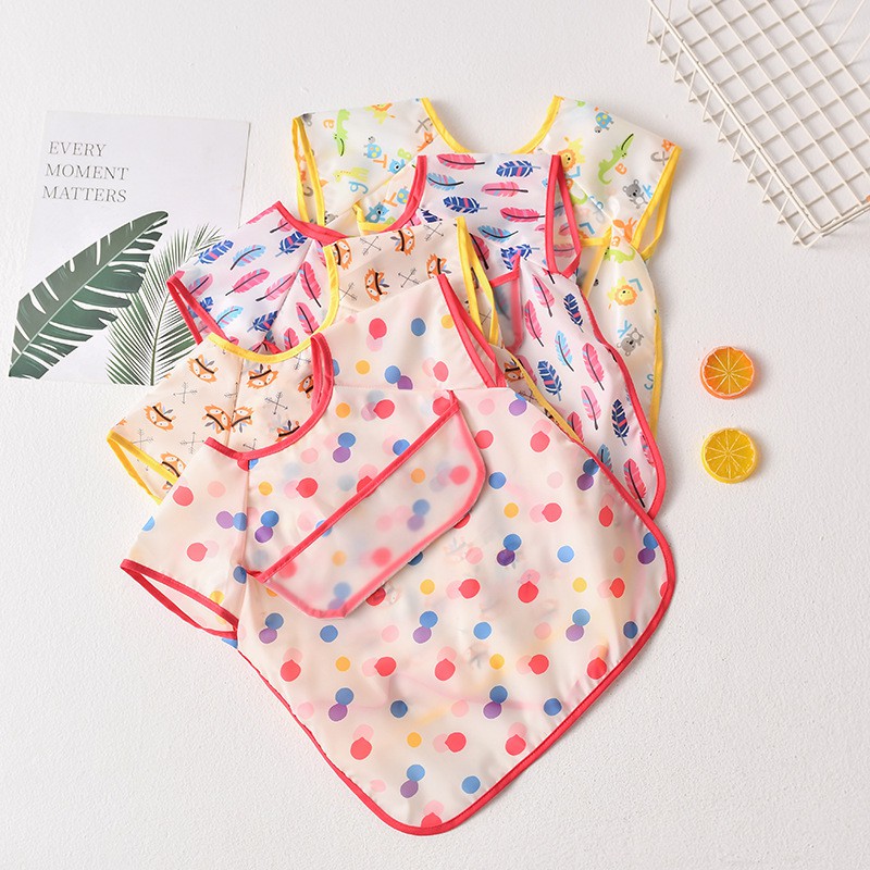 พร้อมส่ง Dokis/Moimoln เสื้อกันเปื้อนกันน้ำ เสื้อกันเปื้อนเด็ก คุณภาพดี ชุดที่ 4