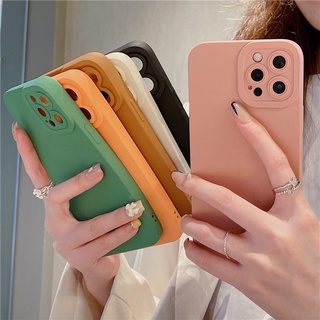 เคสโทรศัพท์ ซิลิโคน เคสซิลิโคน คลุมกล้อง iPhone 13 12 Pro Max Mini