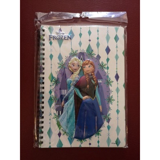 สมุดริมลวด​3D​ ปกนูน​ ลาย​ frozen A5