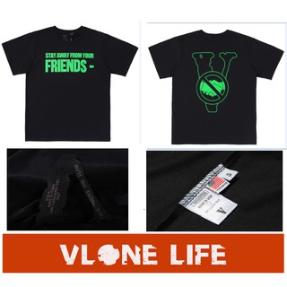 VLONE ผ้าฝ้ายแท้แฟชั่นเสื้อยืดแขนสั้นลำลองสำหรับบุรุษและสตรีลายพรางใหม่