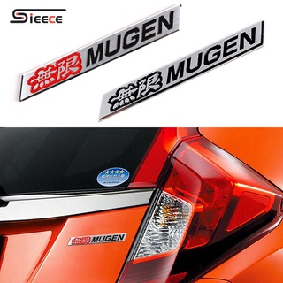 สติ๊กเกอร์โลหะ Sieece Mugen สําหรับติดตกแต่งรถยนต์ Honda Civic City Jazz Accord Brio Hrv