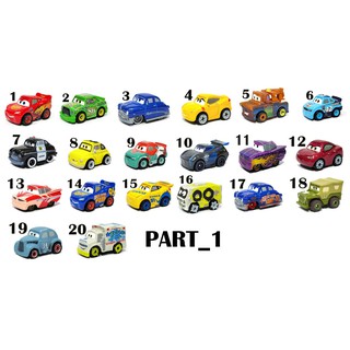 Disney Car3 Mini Racer รถเหล็ก เลือกตามหมายเลข No.1-20