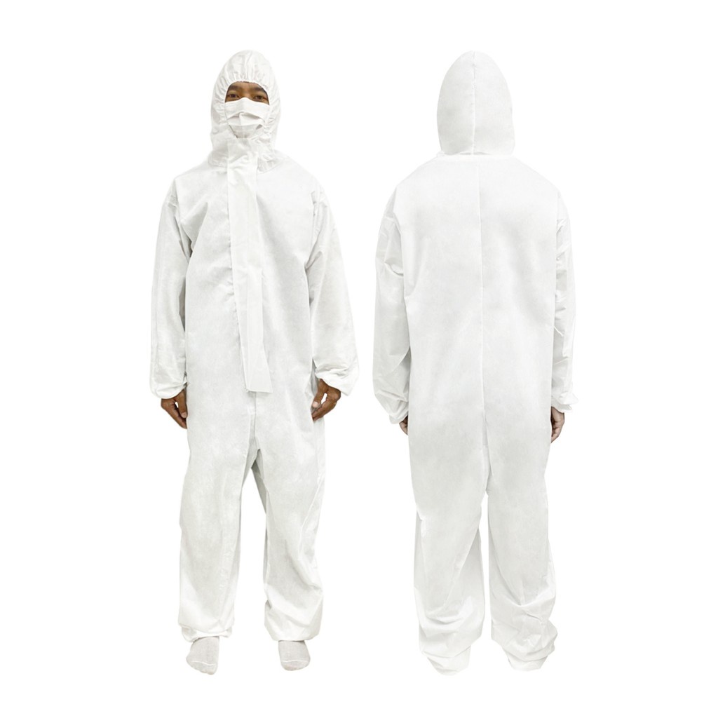 SL ชุดป้องกัน PE / PPE แบบเต็มตัว ชุดกันสารเคมี Dupont ชุดป้องกันทางการแพทย์ ชุดป้องกันฝุ่นและเชื้อโรค PE PROTECTIVE CLO