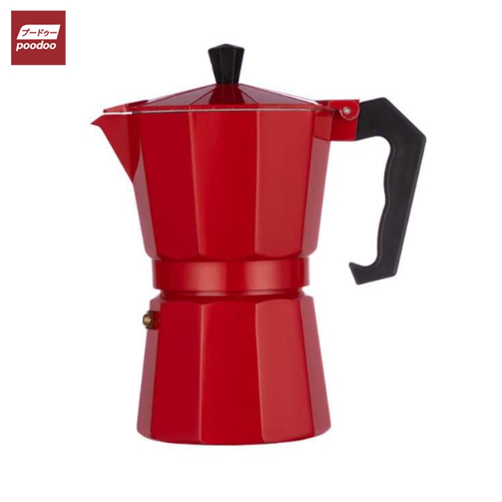 หม้อต้มกาแฟอลูมิเนียม  Moka Pot  กาต้มกาแฟสดแบบพกพา เครื่องชงกาแฟ เครื่องทำกาแฟสดเอสเปรสโซ่ ขนาด 3 ถ้วย 150 มล.