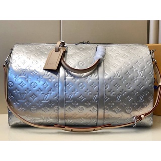 กระเป๋าสะพาย หลุย keepall Mirror Size 45cm sliver
