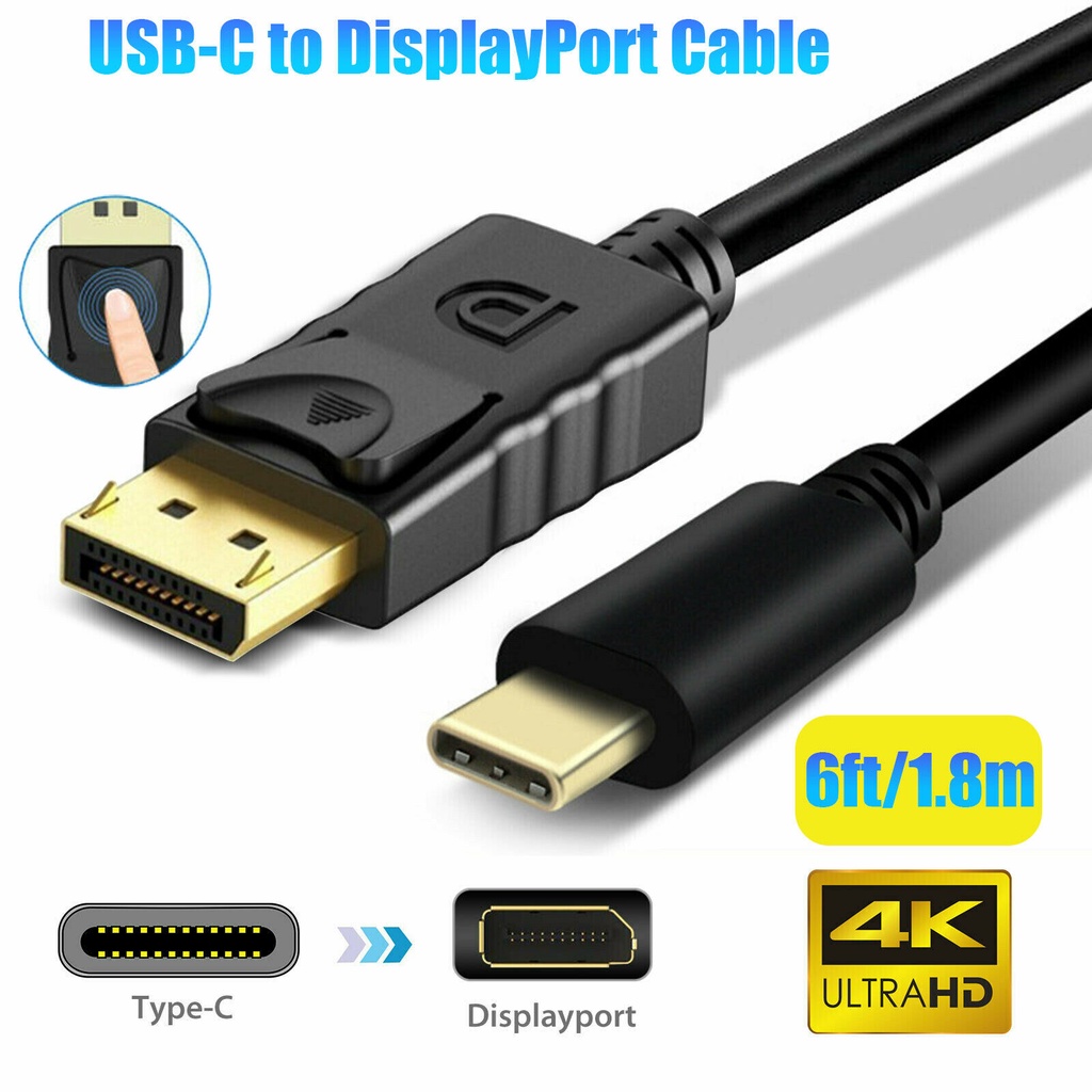 USB Type C เป็น DisplayPort - USB Type C เป็น DP 1.8M 4k 8k