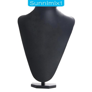 [Sunnimix1] หุ่นโชว์เครื่องประดับ สร้อยคอ สีดํา 36x24 ซม.