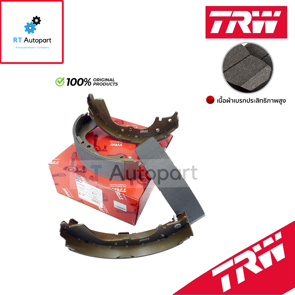 TRW ผ้าดรัมเบรคหลัง Toyota Mighty X LN85 LN90 2wd **รุ่นใหม่** ปี95-98 / ผ้าเบรค ผ้าเบรค / GS8693