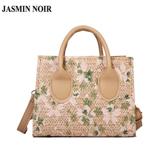 Jasmin NOIR กระเป๋าถือ กระเป๋าสะพายไหล่ ลายดอกไม้ สําหรับสตรี