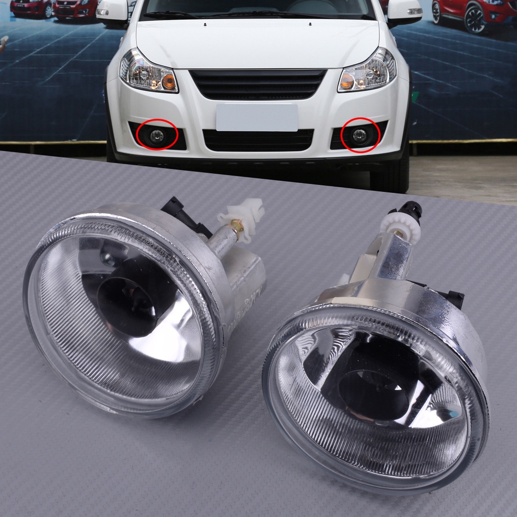 1 คู่ด้านหน้าหมอกโคมไฟ Fit สําหรับ Suzuki SX4 Hatchback 2007-2011 Aerio 2002-2004