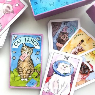 ไพ่ทาโรต์ แมวสนุกสนาน ร่าเริง ยิปซีสื่อสารผ่านอารมณ์ขันของน้องแมว Gypsy Cat Tarot